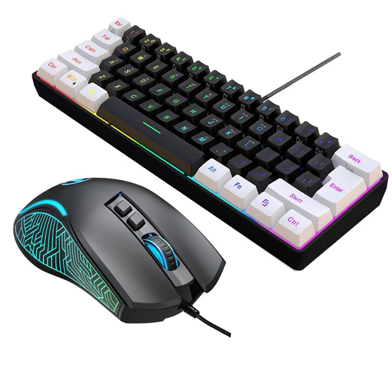 Gaming Keyboard Mouse Wireless - Keyboard and Mouse 60% Computer Gaming