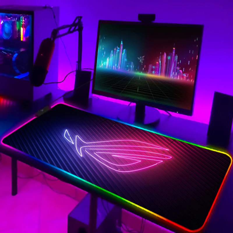Gaming Keyboard En Mouse - RGB Mousepad Cool ROG Mouse Pad