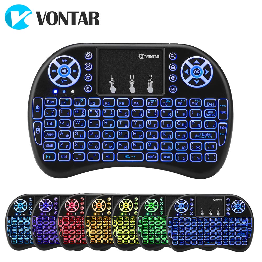 Gaming Keyboard Hand - VONTAR I8 Wireless Keyboard Russian English