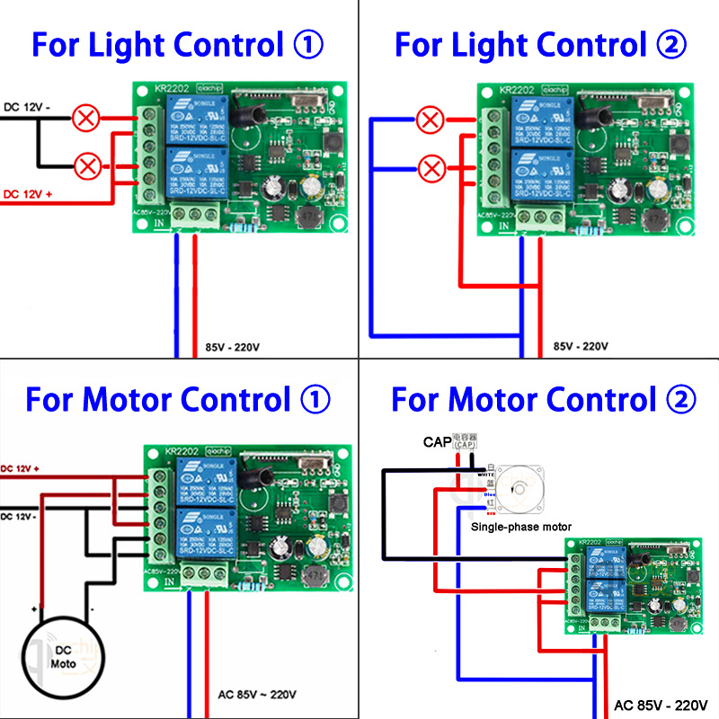 QIACHIP 433 MHz AC 110V 220V 2 - огляд і ціна Switch Opener Tool