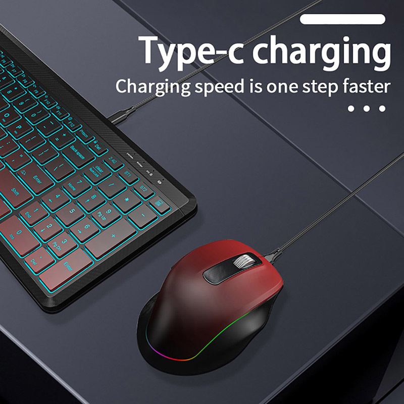 RGB Backlit Silent Wireless Ke - огляд і ціна Gaming Keyboard And Mouse Combo Wireless