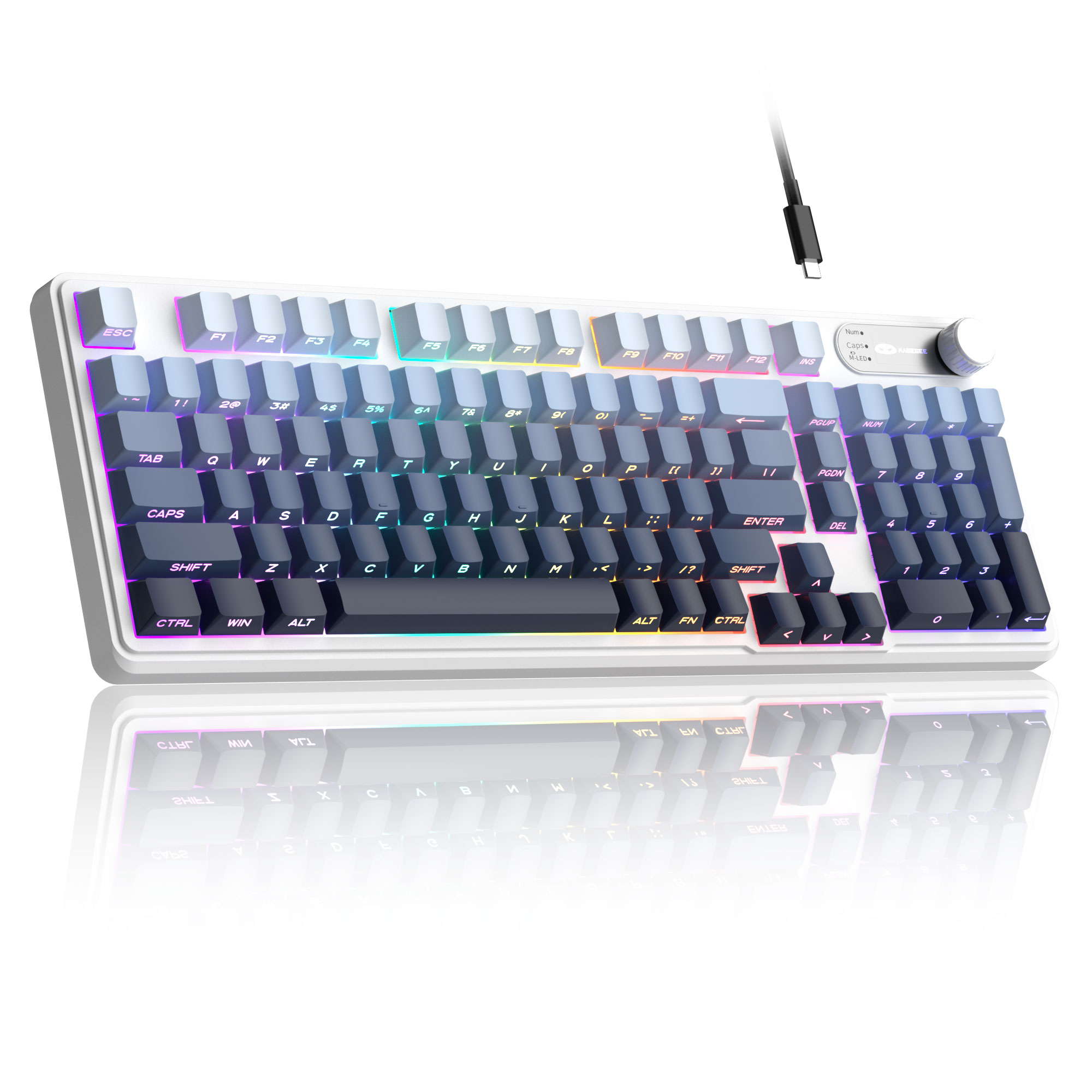 98% MageGee GK960 Wired Membra - огляд і ціна Gaming Keyboard Thocky