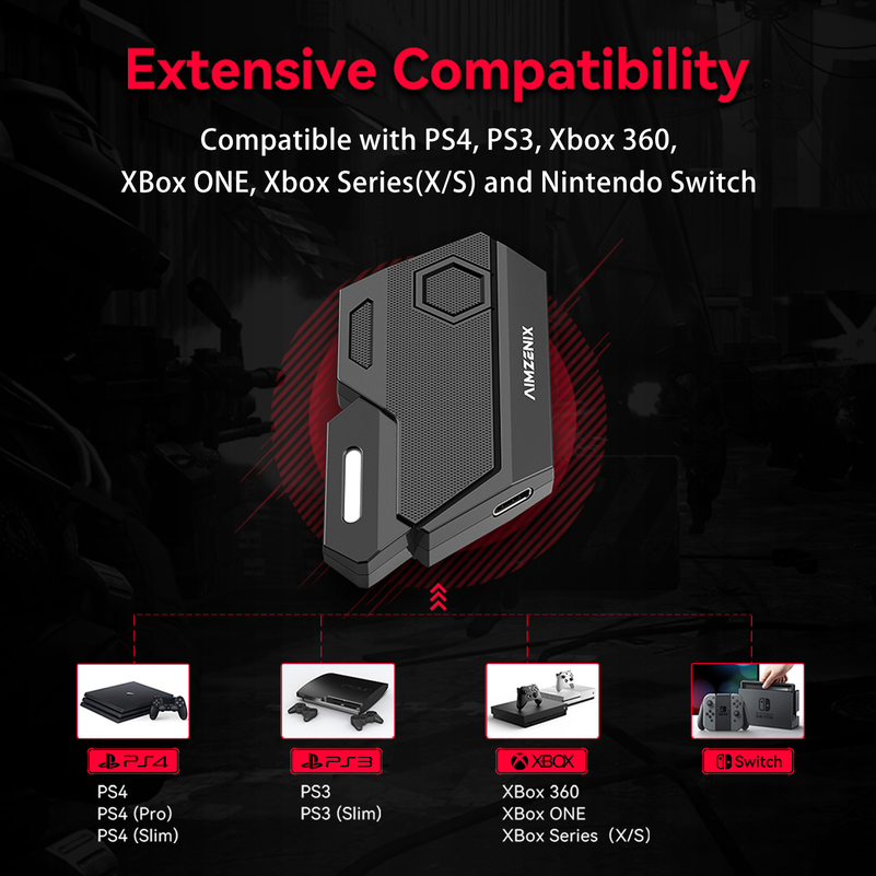 Console Games Converter Mobila - огляд і ціна Gaming Keyboard And Mouse For Xbox