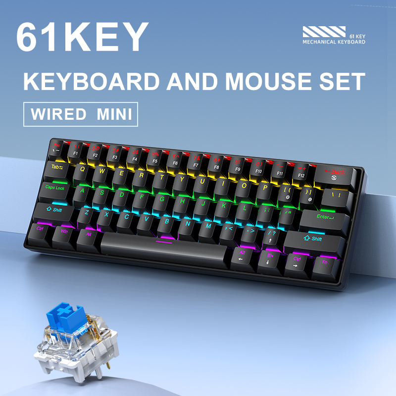 APAYADO K61 Mini Mechanical Ke - огляд і ціна Gaming Keyboard Thocky