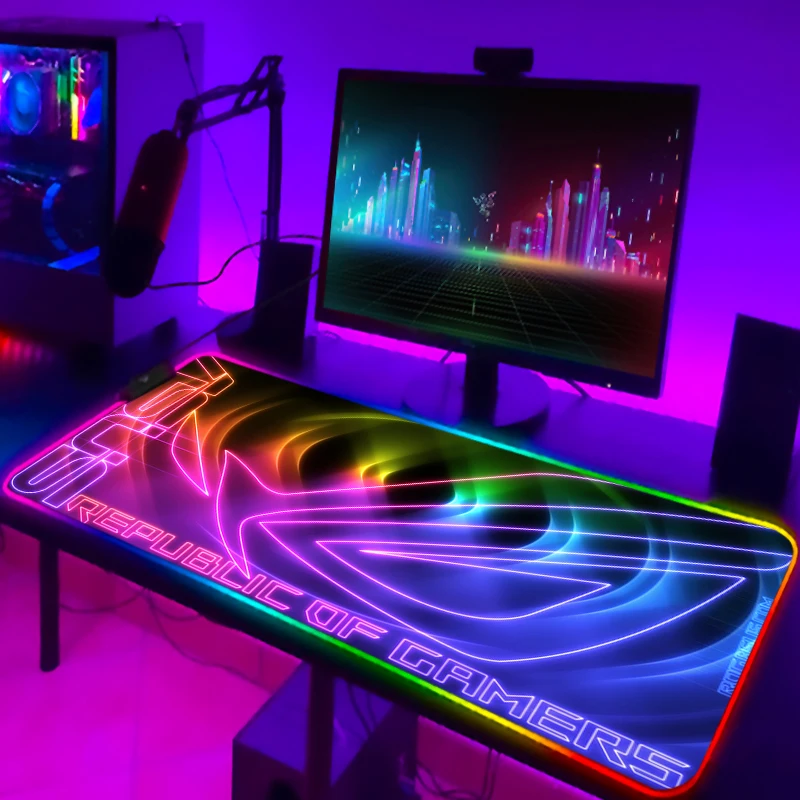 RGB Mousepad Cool ROG Mouse Pa - огляд і ціна Gaming Keyboard En Mouse