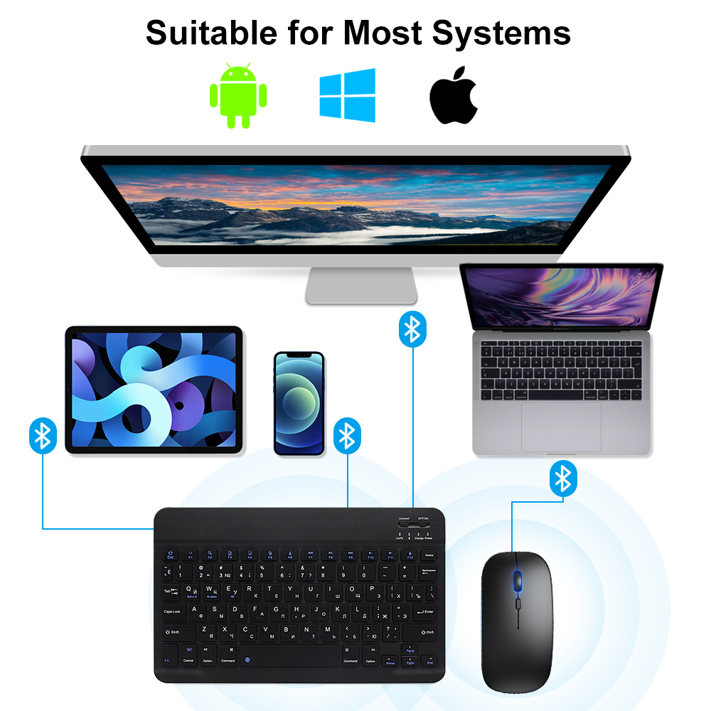 Bluetooth Keyboard and Mouse F - огляд і ціна Gaming Keyboard And Mouse Combo Wireless