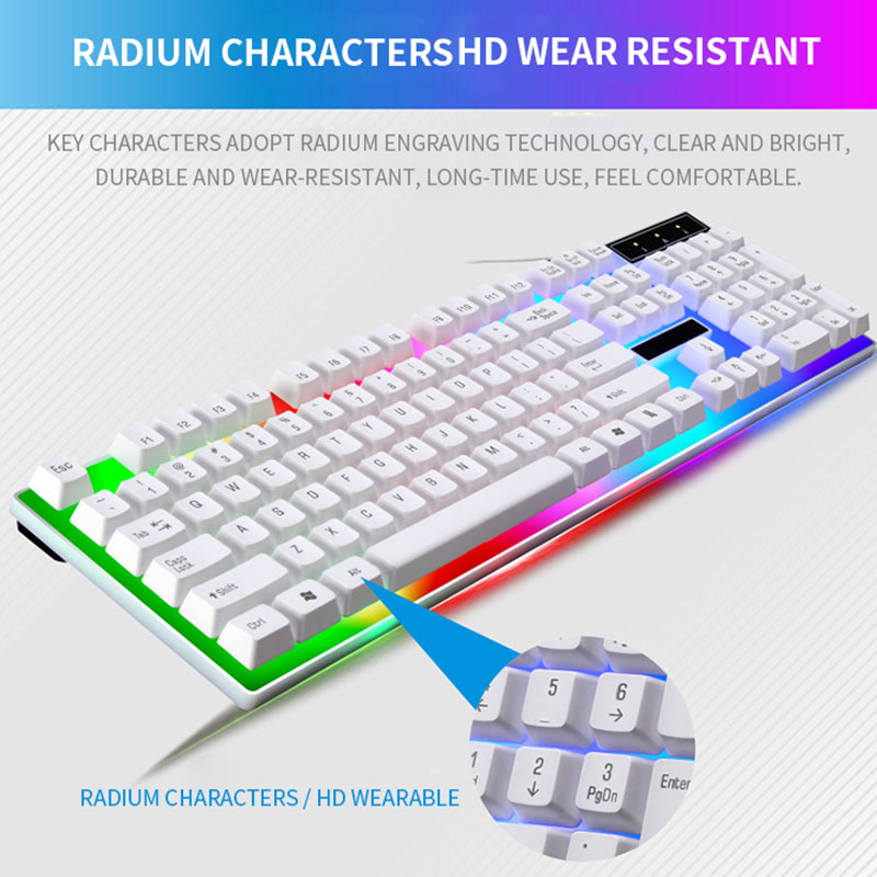 RGB Gaming Keyboard Gamer Keyb - огляд і ціна Gaming Keyboard And Mouse Combo