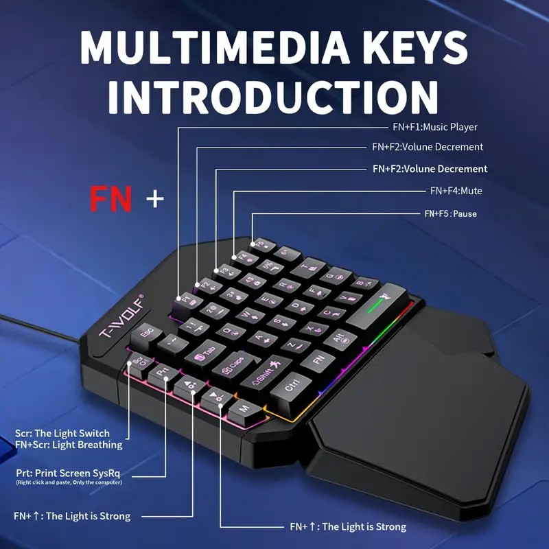 FocusOnPC TF900 2-in-1 Mobile  - огляд і ціна Gaming Keyboard And Mouse Combo