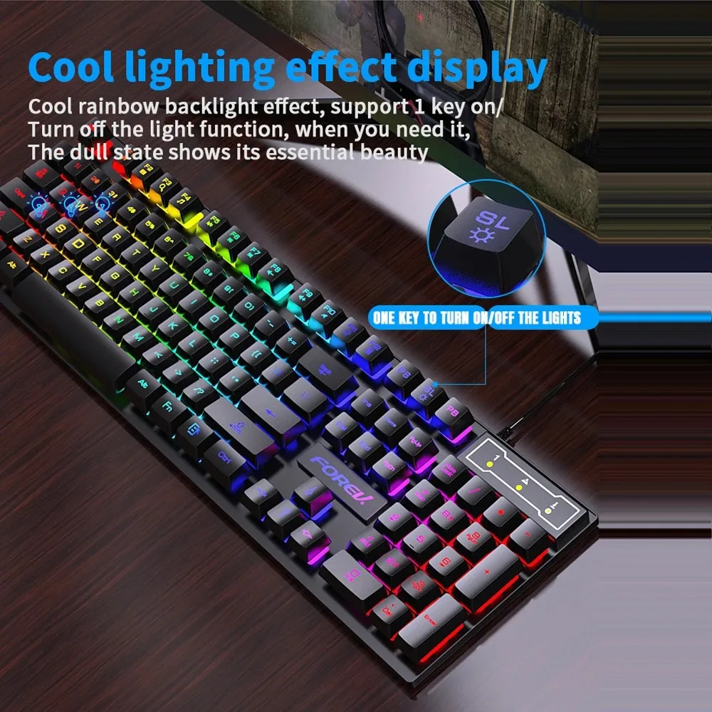 104 Key Backlit Mechanical Key - огляд і ціна Gaming Keyboard And Mouse For Xbox