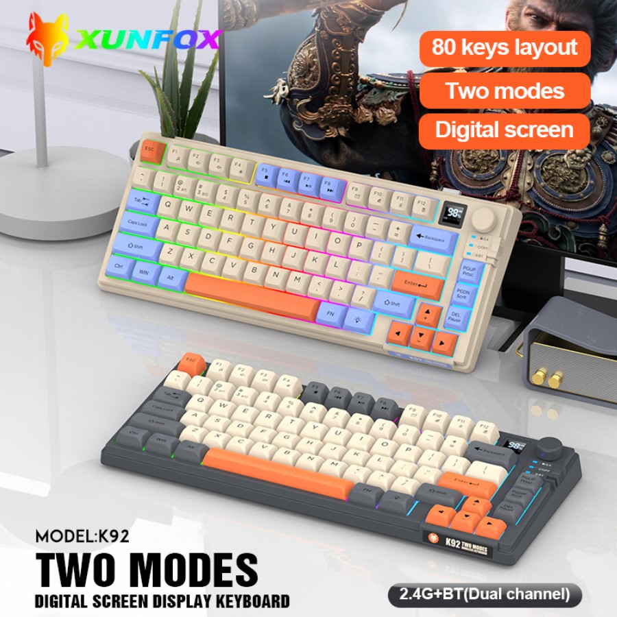 XUNFOXK92 Wired Film Keyboard  - огляд і ціна Gaming Keyboard Hand