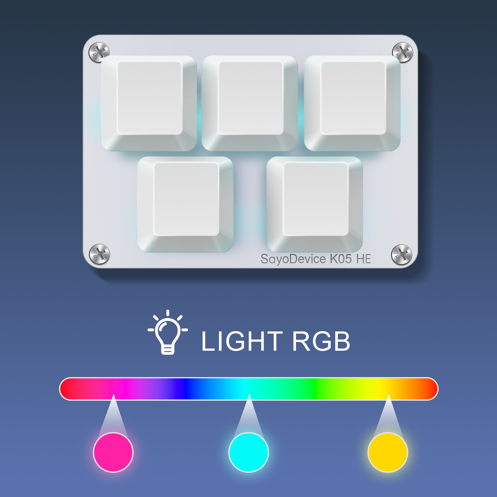 SayoDevice K05 HE Rapid Trigge - огляд і ціна Gaming Keyboard Hand