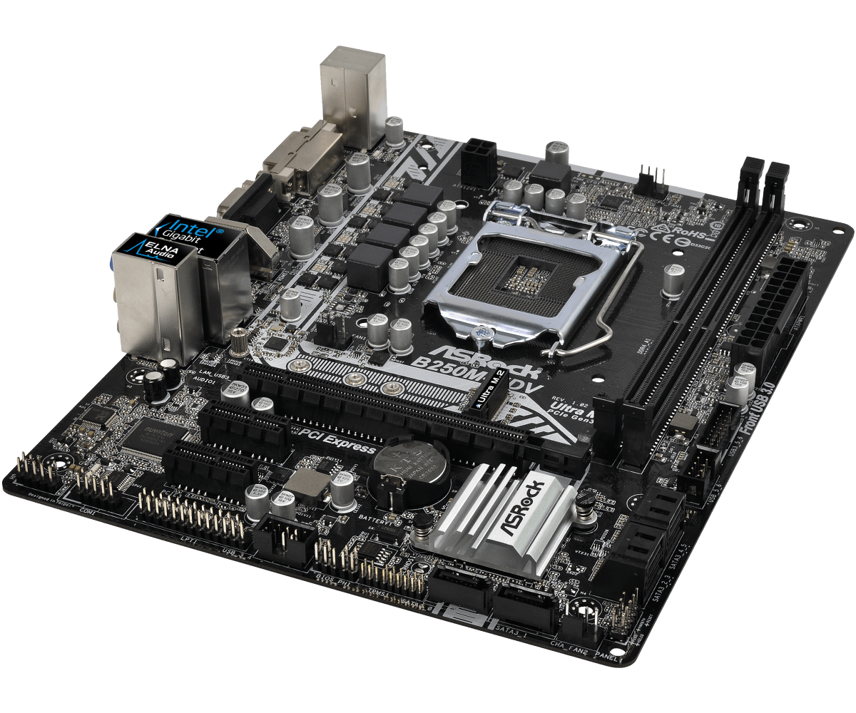 ASRock B250M-HDV Motherboard L - огляд і ціна Intel Cpu Core I7