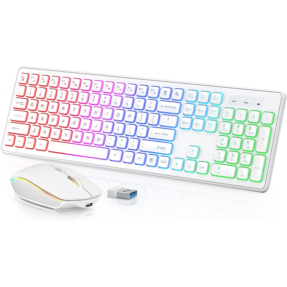 Backlit Wireless Keyboard and  - огляд і ціна Gaming Keyboard Mouse Set